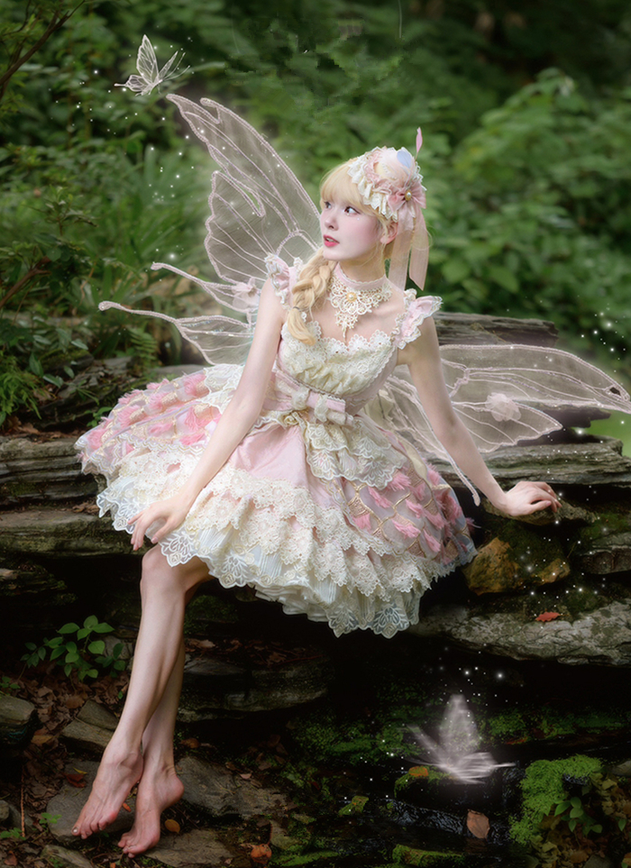 US$ 104.99 - Mewroco -Peacock Feather- Gorgeous Sweet Classic Lolita JSK  Dress - m.lolitaknot.com